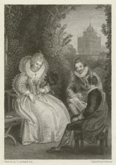 Entrevue de Shakespeare avec la reine Elizabeth - Thomas Stothard